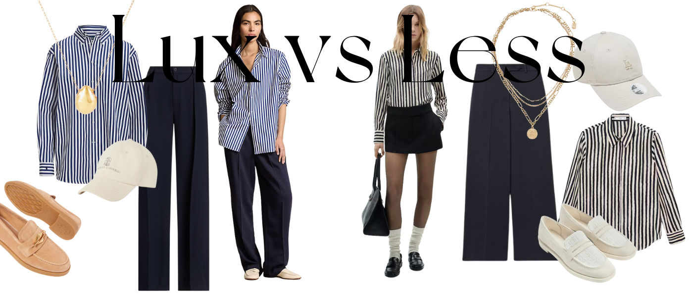 Lux vs. Less: The Stripey Shirt